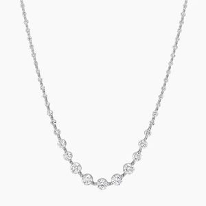 18K White GoldMarseille Lab Diamond Riviere Necklace (6 1/8 ct. tw.)