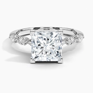 Tacori Sculpted Crescent Pear Diamond Engagement Ring