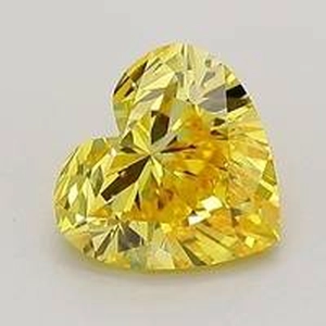 1.05 Ct. Fancy Vivid Yellow Heart Lab Created Diamond