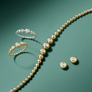 Lab Diamond Bubble Ring