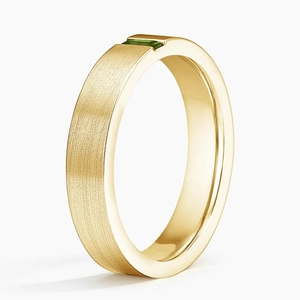 Apollo Green Tourmaline 4.5mm Wedding Ring