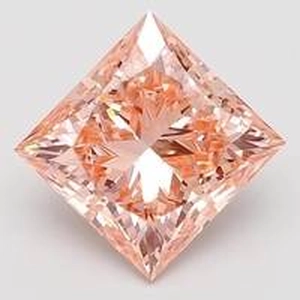 4.18 Ct. Fancy Vivid Pink Princess Lab Created Diamond