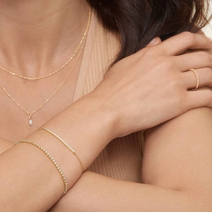 18K Yellow GoldThe Maximalist Diamond Bracelet Set