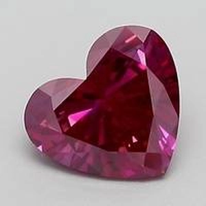 1.02 Ct. Fancy Vivid Purplish Pink Heart Lab Created Diamond