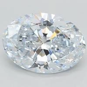6.06 Ct. Light Blue Oval Lab Created Diamond