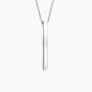 Engravable Vertical Bar Pendant