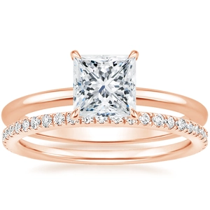 Petite Elodie Ring with Luxe Ballad Diamond Ring