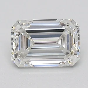 1.29 Carat Emerald Lab Created Diamond Super Ideal Cut • G Color • VS1 Clarity