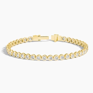 Bezel Lab Diamond Tennis Bracelet