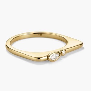 Puzzle Stacking Ring 18k Gold Vermeil