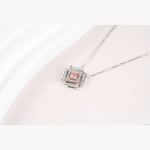 Pink Diamond Necklace