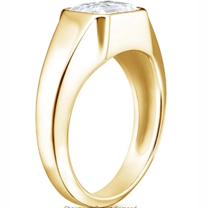 Haiden Bezel Ring in 18K Yellow Gold