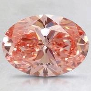 1.82 Ct. Fancy Intense Pink Oval Lab Created Diamond