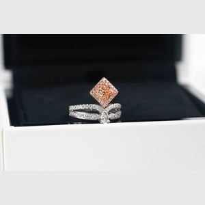 Pink Princess Diamond Ring