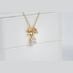 Pear Diamond Necklace