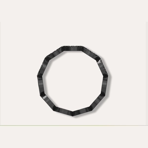 Centric Circular Black Diamond Ring