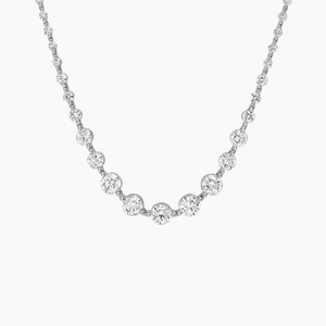 18K White GoldMarseille Lab Diamond Riviere Necklace (6 1/8 ct. tw.)