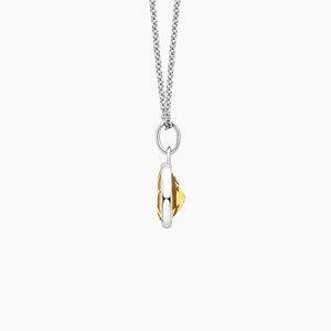 SilverTeardrop Citrine Pendant