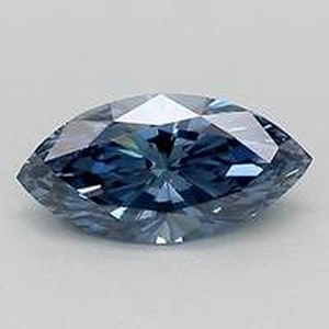 0.51 Ct. Fancy Deep Blue Marquise Lab Created Diamond