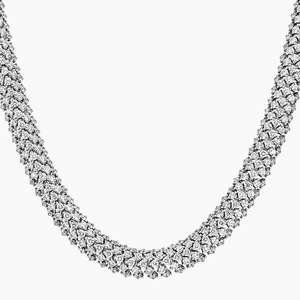8K White GoldGarbo Diamond Necklace (43 ct. tw.)
