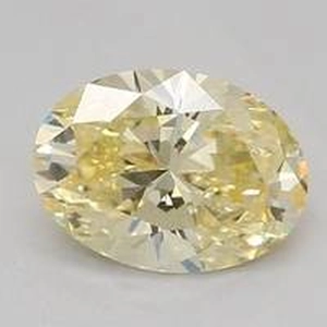 0.57 Ct. Fancy Yellow Oval Lab Created Diamond