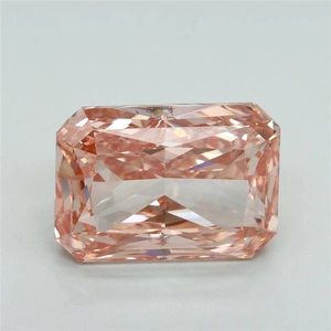 7.07 Ct. Fancy Vivid Pink Radiant Lab Grown Diamond