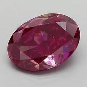 1.56 Ct. Fancy Purplish Red Oval Lab Created Diamond