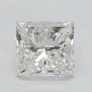 5.98 Carat Princess Lab Created Diamond Super Ideal Cut • G Color • VS1 Clarity