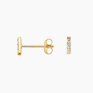 14K Yellow GoldThe Visionary Diamond Hoop and Stud Earring Set