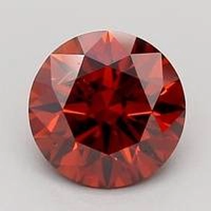 1.08 Ct. Fancy Deep Orange Round Lab Created Diamond
