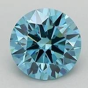 1.43 Ct. Fancy Green Round Lab Created Diamond