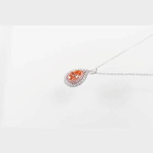 Red Pear Diamond Ring/Necklace