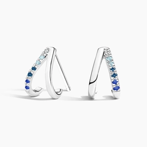 SilverZuri Marina Huggie Earrings