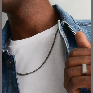 Round Box Chain Necklace
