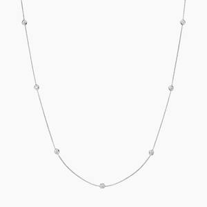 Bezel Strand 18 in. Diamond Necklace