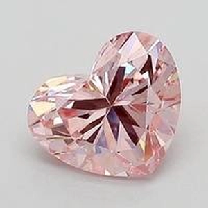 1.03 Ct. Fancy Pink Heart Lab Created Diamond $3,190
