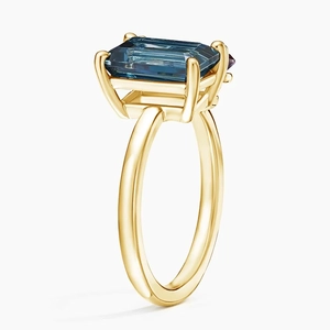 Toi et Moi London Blue Topaz and Lab Alexandrite Cocktail Ring