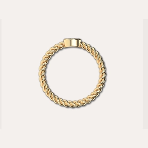 Twine Bezel Diamond Ring