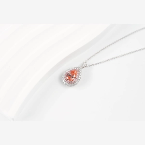 Red Pear Diamond Ring/Necklace