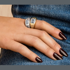 Sloane Flush Set Solitaire Dome Ring in 18K Yellow Gold