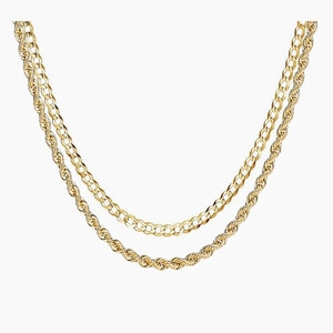 The Trailblazer Chain Necklace Set in 14K Yellow Gold