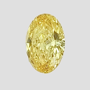 1.62 Ct. Fancy Vivid Yellow Oval Lab Created Diamond