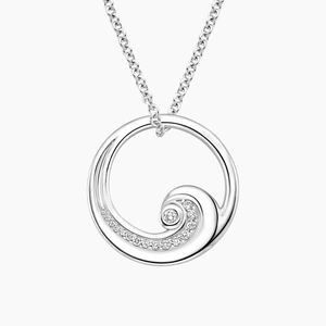 Wave Diamond Pendant