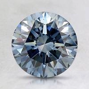 1.6 Ct. Fancy Deep Blue Round Lab Created Diamond