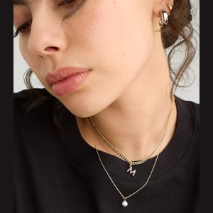 Mini Pearl Pendant Necklace 18k Gold Vermeil, Pearl