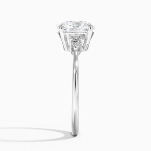 Aria Three Stone with 2ct Round Certified Lab Diamond