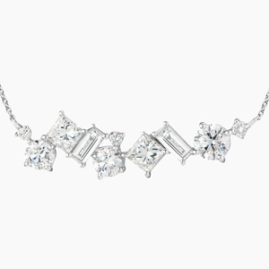 14K White GoldStardust Diamond Pendant