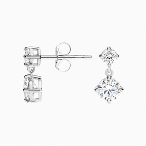 18K White GoldCirca Lab Diamond Drop Earrings (1 ct. tw.)
