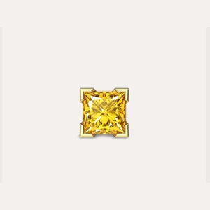 Solitaire Princes Cut Diamond Stud Earring, 1.0ct