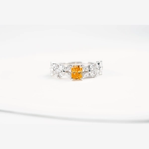 Yellow Radiant Diamond Ring